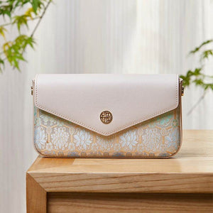 Brocade Jacquard Chic Elegant Lady Evening Clutch Bag - SinoCultural -- P12064604BG-1