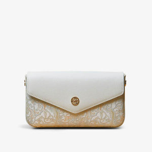 Brocade Jacquard Chic Elegant Lady Blue Evening Clutch Bag - SinoCultural -- P120646004LG-1
