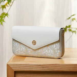 Brocade Jacquard Chic Elegant Lady Blue Evening Clutch Bag - SinoCultural -- P120646004LG-1