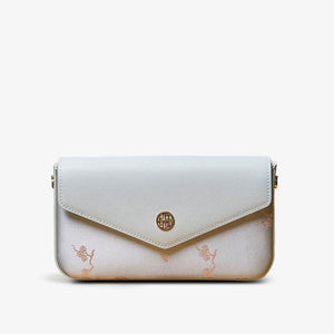 Brocade Jacquard Chic Elegant Lady Blue Evening Clutch Bag - SinoCultural -- P120646004LG-1