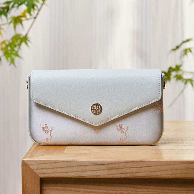Brocade Jacquard Chic Elegant Lady Blue Evening Clutch Bag - SinoCultural -- P120646004LG-1