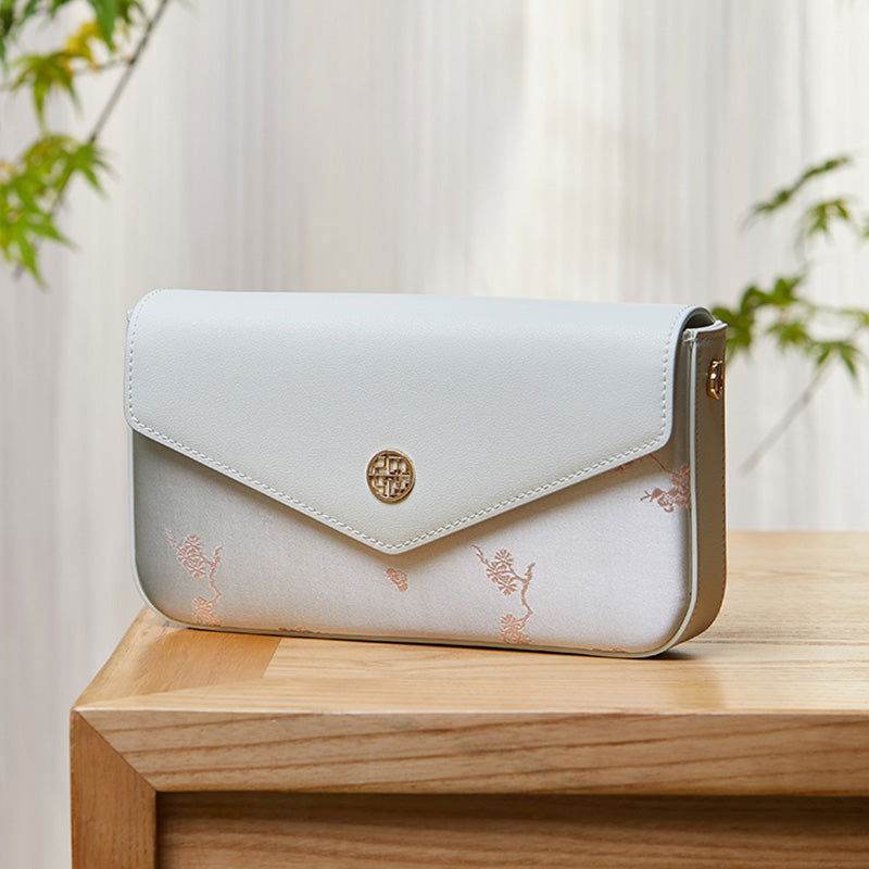 Brocade Jacquard Chic Elegant Lady Blue Evening Clutch Bag - SinoCultural -- P120646004LG-1