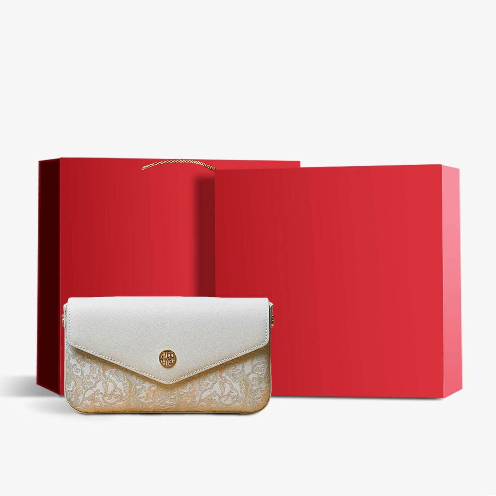 Brocade Jacquard Chic Elegant Lady Blue Evening Clutch Bag - SinoCultural -- P120646004LG-1