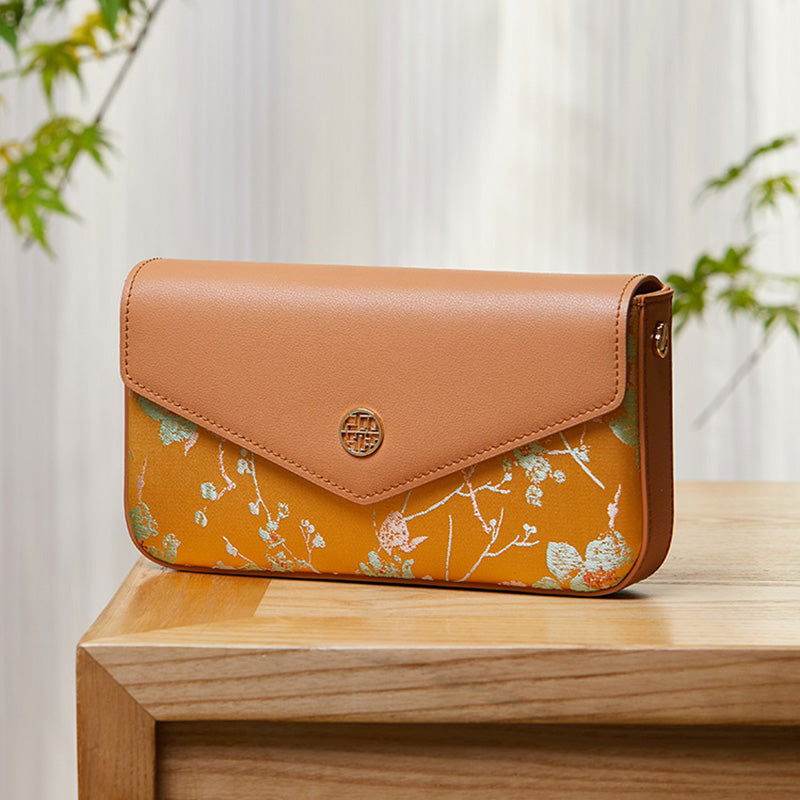 Brocade Jacquard Chic Elegant Lady Clutch Bag - SinoCultural -- P120646004BN-1