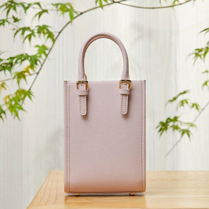 Brocade Jacquard Mulberry Silk Pink Women Floral Handbag - SinoCultural -- P12063904