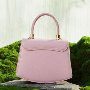 Brocade Mulberry Silk Bag Powder Pink Floral Designer Handbag - SinoCultural -- P12049004P-2