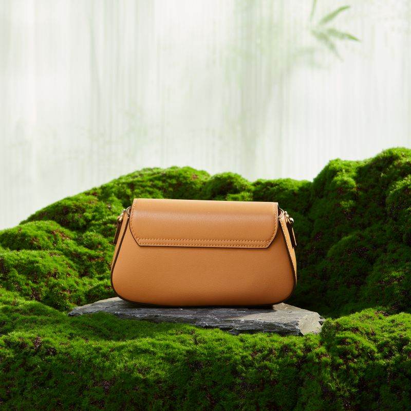 Brocade Mulberry Silk Brown Chain Mini Women Clutch Handbag - SinoCultural -- P22028104BN-1
