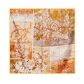 Mulberry Silk 14 Momme Square Scarf Spring Canvas 108x108 cm - SinoCultural -- CXFJ013