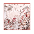 Mulberry Silk 14 Momme Square Scarf Radiant Floral 108x108 cm - SinoCultural -- CXFJ015