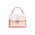 Embroidery Leather Peony Clutch Bag New Chinese Style Handbag - SinoCultural -- CXXB049PK