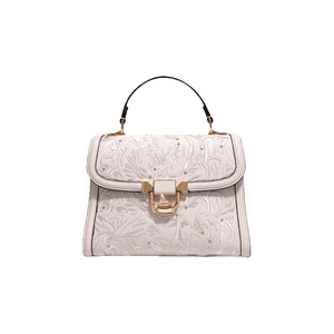 Embroidery Leather Handbag Dunhuang Culture Designer Bag - SinoCultural -- CXXB054B