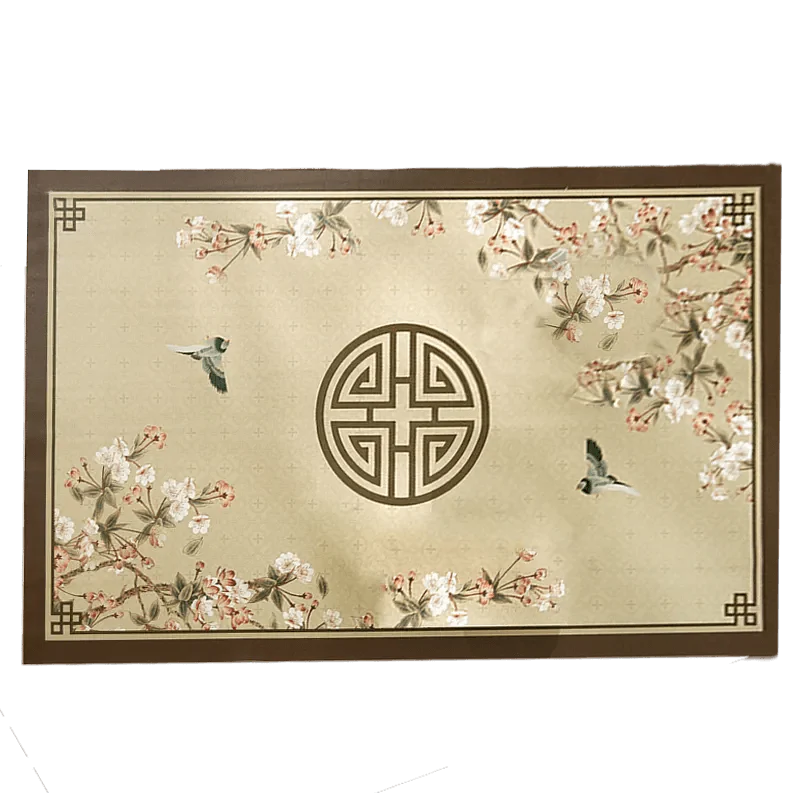 Chinoiserie Magnolia & Longevity Pattern Sofa Slipcover - SinoCultural -- S0C003A9090