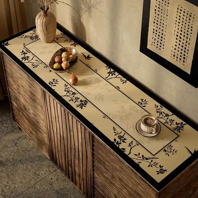 Chinoiserie Buffet & Sideboard Mat Leather Protective Pad - SinoCultural -- TM032A3090