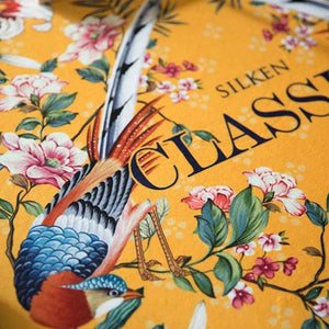 Chinoiserie Classical Palace Banquet Round Yellow Tablecloth - SinoCultural -- TC017Y120