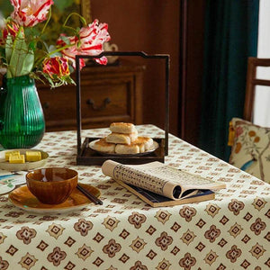 Chinoiserie Coffee Table Cover Pattern Design Tablecloth - SinoCultural -- TC016W85