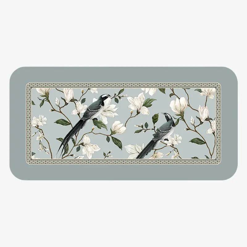 Chinoiserie Kitchen & Bathroom Counter Leather Placemat - SinoCultural -- TM047A1414
