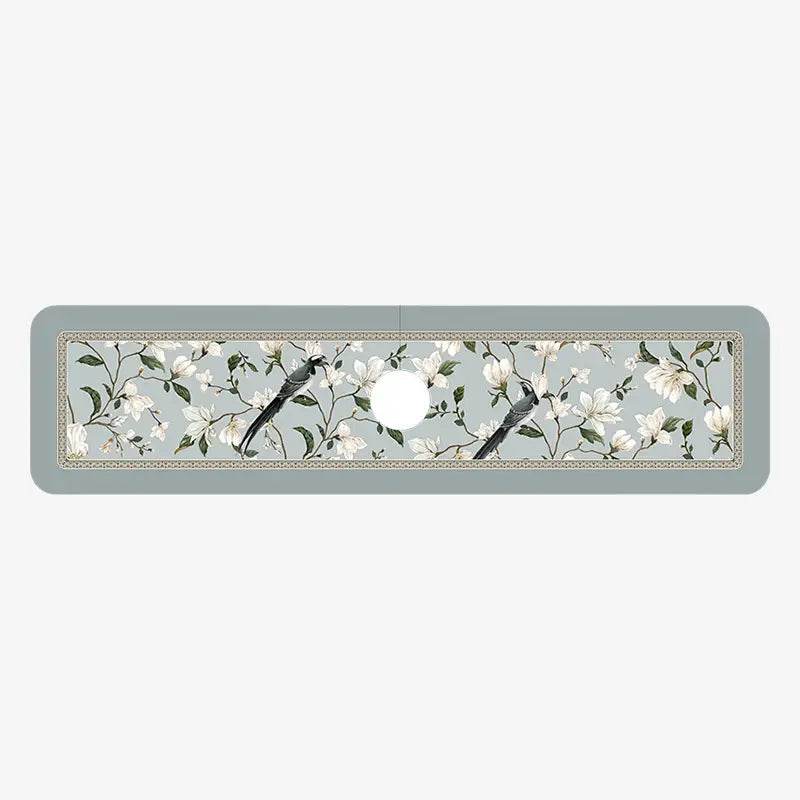 Chinoiserie Kitchen & Bathroom Counter Leather Placemat - SinoCultural -- TM047A1414