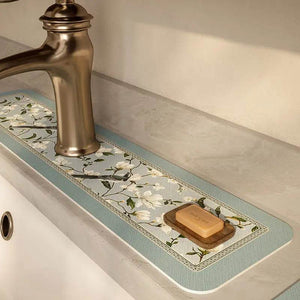 Chinoiserie Kitchen & Bathroom Counter Leather Placemat - SinoCultural -- TM047A1414