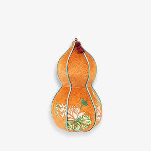 Chinoiserie Lantern-Shaped Throw Pillow Orange Hydrangea Dream - SinoCultural -- SJZBZ029A01