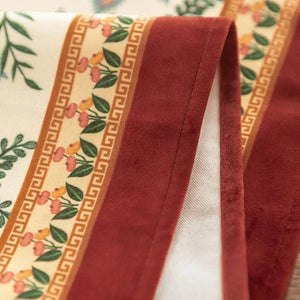 Chinoiserie Original Red Floral and Avian Throw Pillow Elysian Blooms - SinoCultural -- SJZB038A01
