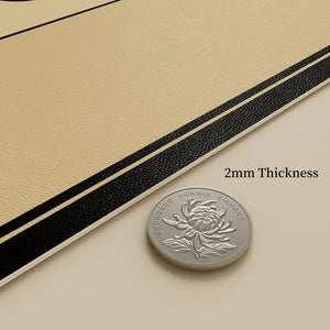 Chinoiserie Pine Crane Premium Leather Round Table Placemat - SinoCultural -- TM040A50