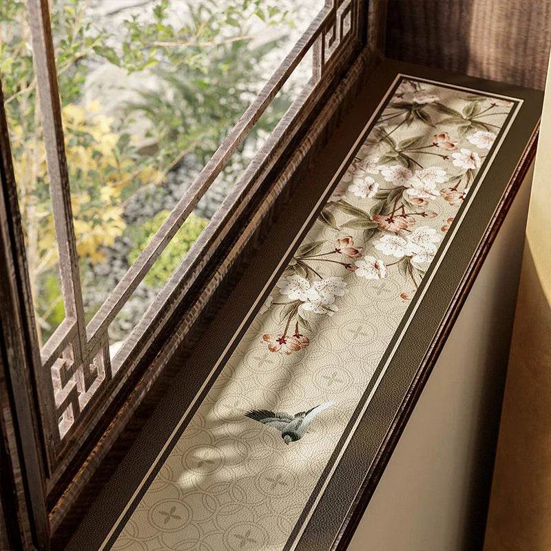 Chinoiserie Retro Spring Floral Window Cushion Mat - SinoCultural -- TM005A10100