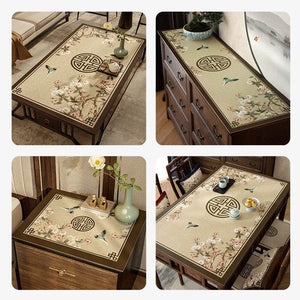Chinoiserie Retro Spring Floral Window Cushion Mat - SinoCultural -- TM005A10100
