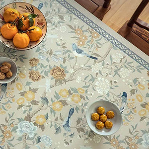 Chinoiserie Spring Blossom Waterproof Rectangular Table Mat - SinoCultural -- TM045A6060