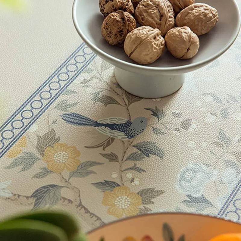 Chinoiserie Spring Blossom Waterproof Rectangular Table Mat - SinoCultural -- TM045A6060