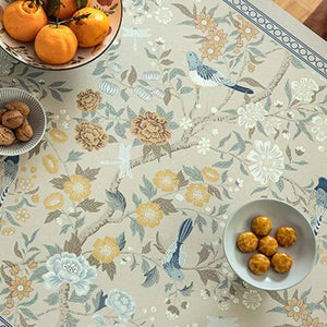 Chinoiserie Spring Blossom Waterproof Rectangular Table Mat - SinoCultural -- TM045A6060