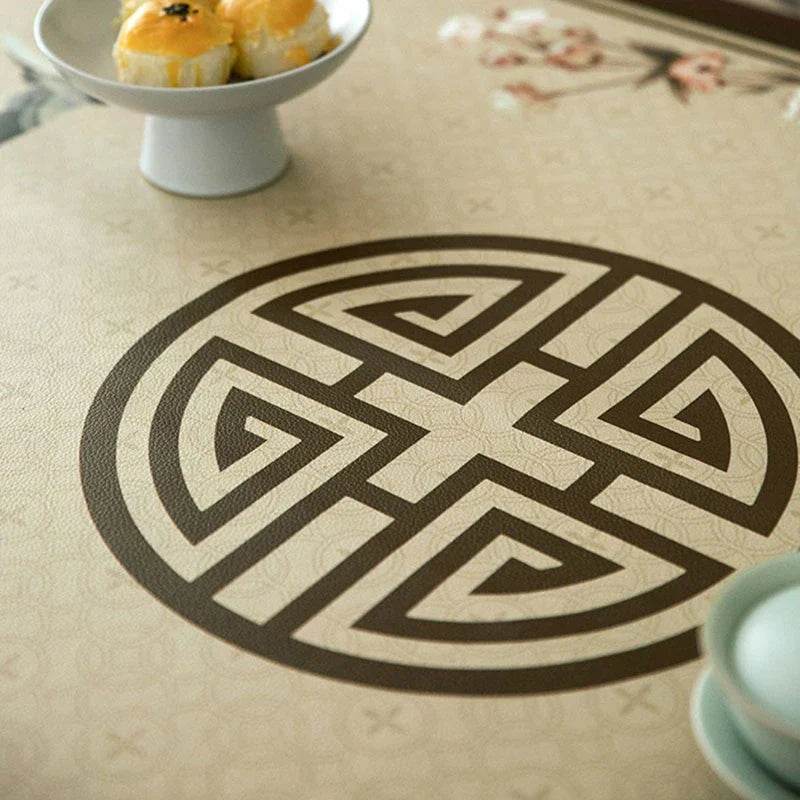 Chinoiserie Springtime Floral and Bird Classical Table Mat - SinoCultural -- TM019A6060