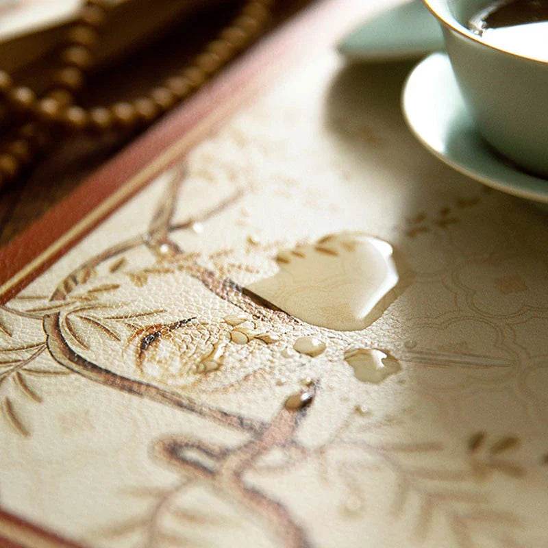 Chinoiserie Springtime Floral and Bird Classical Table Mat - SinoCultural -- TM019A6060