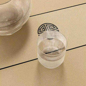 Chinoiserie Stain Resistant Rectangular Leather Table Mat - SinoCultural -- TM017A6060