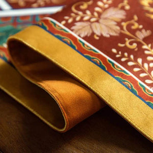 Chinoiserie Vintage Royal Palace Design Red Table Runner - SinoCultural -- TR018R160