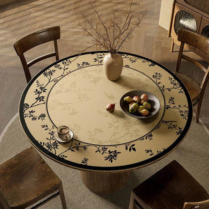Chinoiserie Wash-free Waterproof & Oil-proof Round Table Mat - SinoCultural -- TM014A50