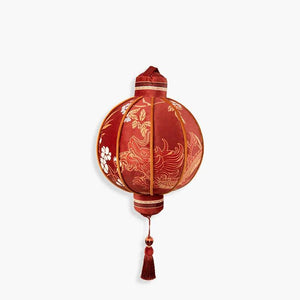 Chinoiserie Wedding Long Throw Pillow Joyful Red Celebration - SinoCultural -- SJZBZ017RD01