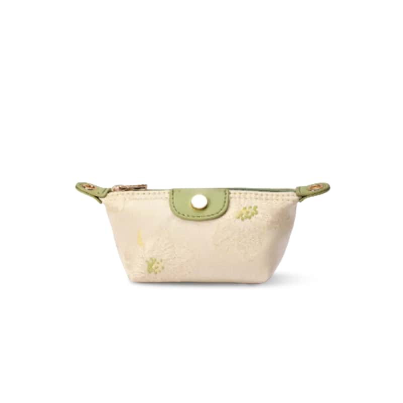 Portefeuille mini vintage chinoiserie en brocart Zhuang