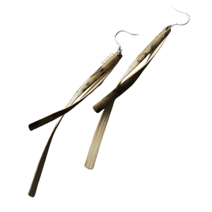 Dunhuang Bamboo Earrings - Chinoiserie Dangle Gifts for Women - SinoCultural -- ZBXK-A3-0237