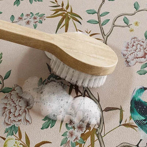 Chinoiserie Retro Pink Floral Bird Kitchen Drain Mat - SinoCultural -- TM065A3040