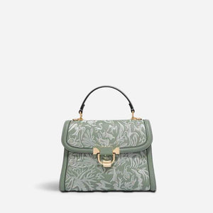 Embroidery Leather Handbag Dunhuang Culture Designer Bag - SinoCultural -- CXXB054B
