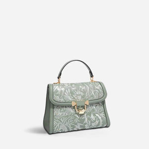 Embroidery Leather Handbag Dunhuang Culture Designer Bag - SinoCultural -- CXXB054B