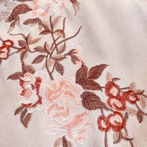 Embroidery 100% Pure Cashmere Scarf Soft and Warm 200x70 cm - SinoCultural -- HYFSJ049A03