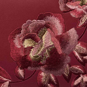 Embroidery Leather Peony Tote Bag Chinese Style Luxury Handbag - SinoCultural -- SC1603-2