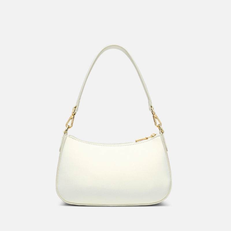 Embroidery Leather Red Shoulder Bag Peony Women's Hobo Handbag - SinoCultural -- P220212-1