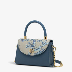 Embroidery Leather Shoulder Handbag Luxury Jacquard - SinoCultural -- SC1630-D1