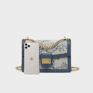 Embroidery Leather Shoulder Square Handbag Sacred Tree - SinoCultural -- SC1629-A2