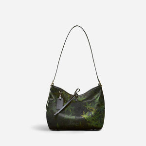 Xiangyunsha Silk Large-Capacity Green Tote Bag - SinoCultural -- P270606