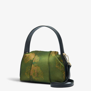 Xiangyunsha Silk Retro Crossbody Handbag - SinoCultural -- P170205A02