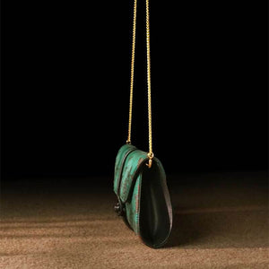 Xiangyunsha Silk Vintage New Chinese-Style Evening Clutch Wallet - SinoCultural -- PWCD197-4