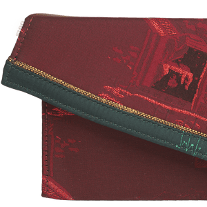 Ultra-Light Envelope Clutch Handbag in Recycled Fabric with Hualuo Silk 216g - SinoCultural -- GD1202